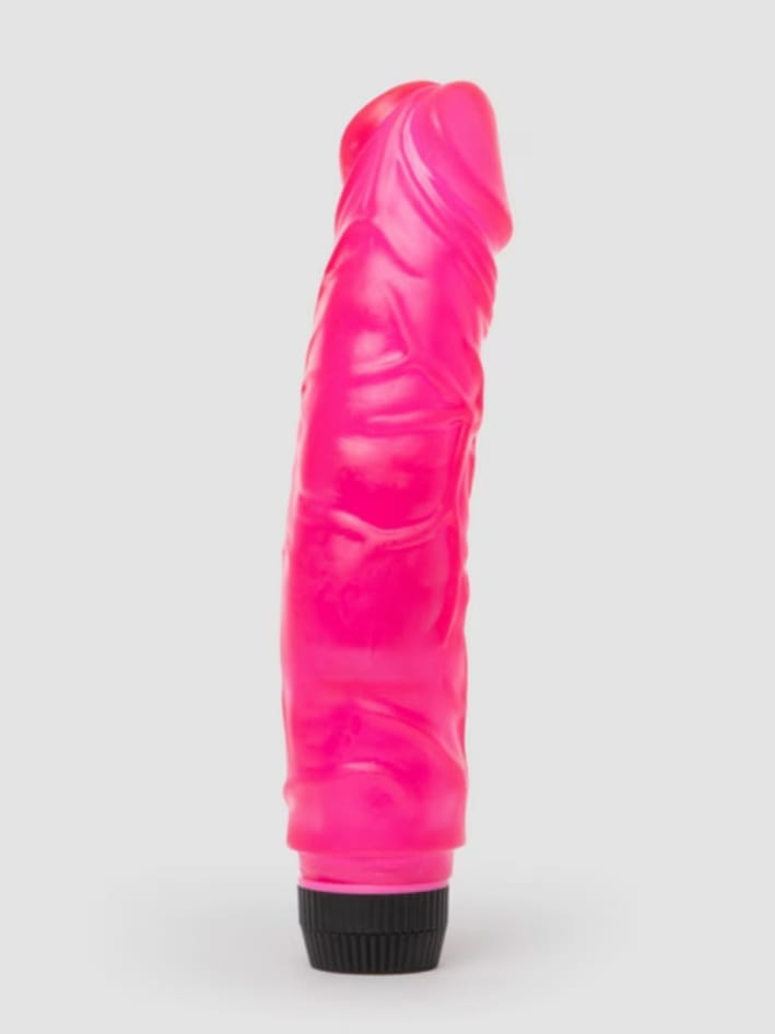 BASICS Girthy Realistic Dildo Vibrator 8 Inch